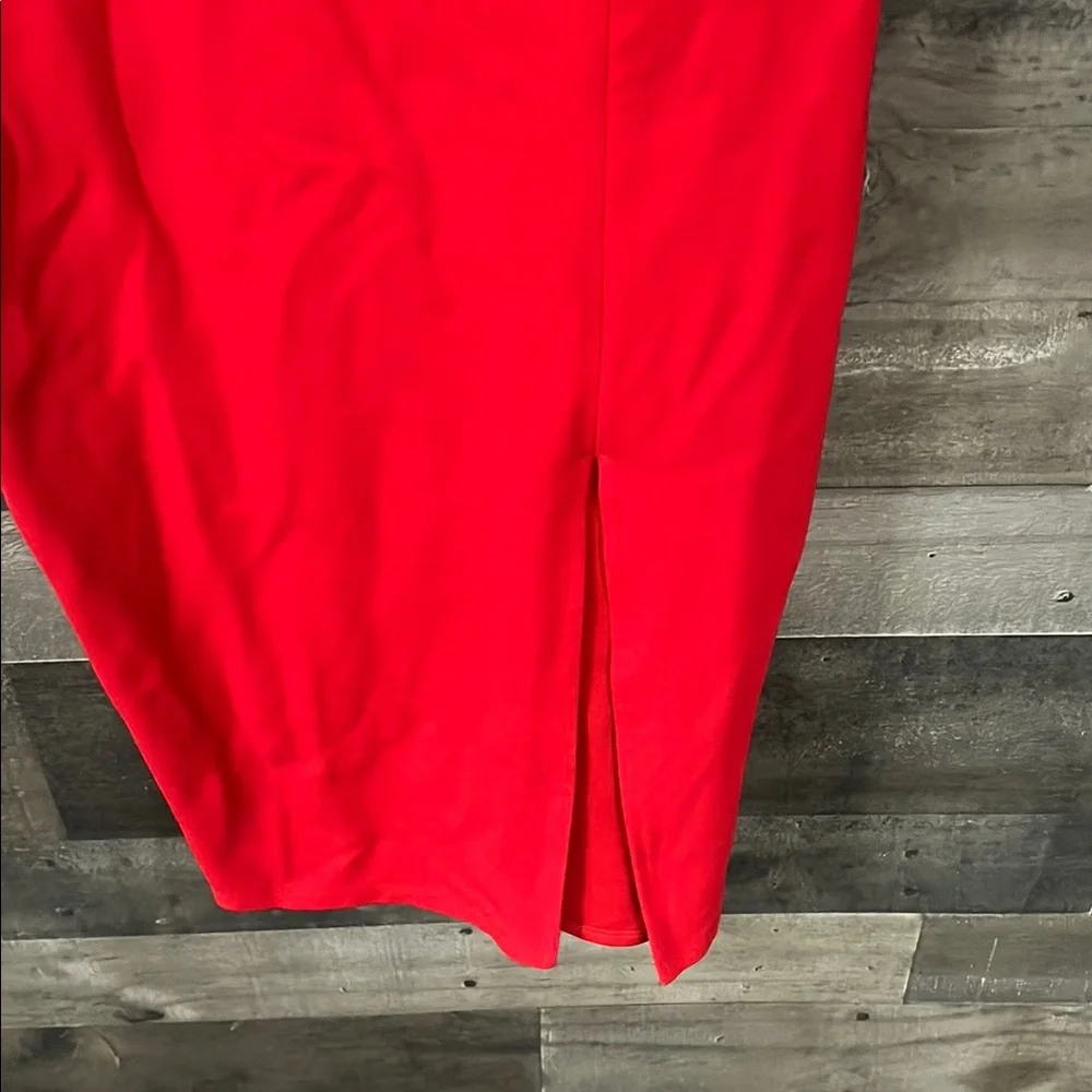Women’s Lulu's Red Bodycon Midi Dress - Picture 3 of 4
